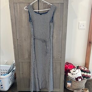 Striped Black and White Dress